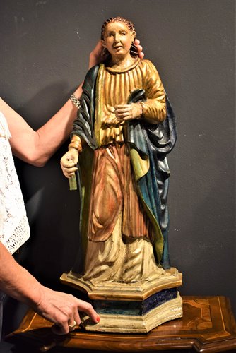 Santa Martire scultura lignea policroma e dorata